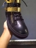 Giuseppe Zanotti Double Gold Bar Latch Clasp Leather High Top Sneakers in all black